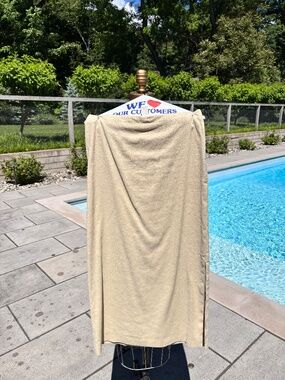 Banana Republic Tan Stretch Linen Midi Skirt- size 6